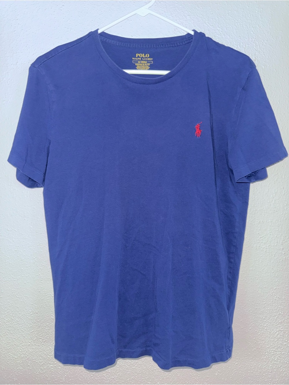 Polo by Ralph Lauren Blue Short Sleeve Crew Tee with Red Pony